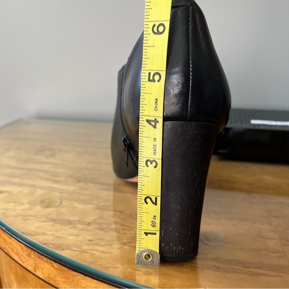 CORSO COMO {9} Black Leather Ankle Boot Chunky Heel - Picture 10 of 10